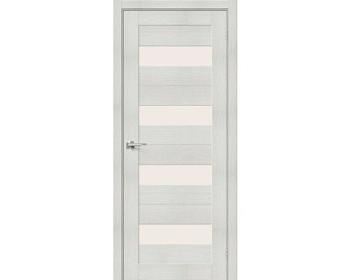 Межкомнатная дверь Порта-23, цвет: Bianco Veralinga Размер полотна в мм: 200*80 Стекло: Magic Fog