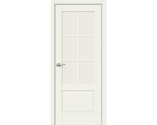 Межкомнатная дверь Прима-13.0.1, цвет: White Mix Размер полотна в мм: 200*60 Стекло: Magic Fog