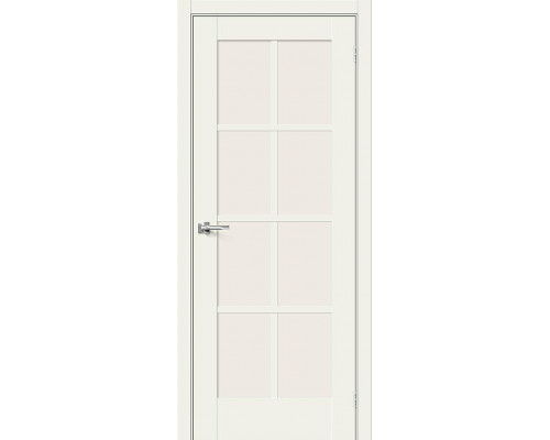 Межкомнатная дверь Прима-11.1, цвет: White Mix Размер полотна в мм: 200*60 Стекло: Magic Fog