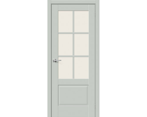Межкомнатная дверь Прима-13.0.1, цвет: Grey Matt Размер полотна в мм: 200*60 Стекло: Magic Fog