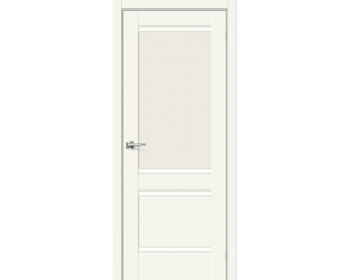 Межкомнатная дверь Прима-3.1, цвет: Alaska Размер полотна в мм: 200*90 Стекло: Magic Fog