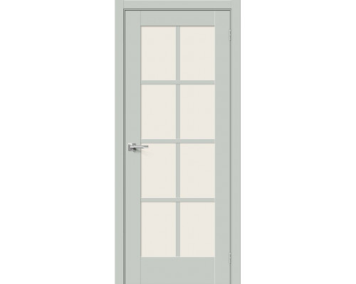 Межкомнатная дверь Прима-11.1, цвет: Grey Matt Размер полотна в мм: 200*60 Стекло: Magic Fog
