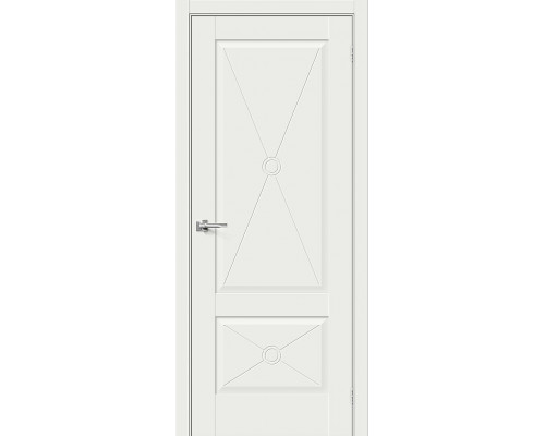 Межкомнатная дверь Прима-12.Ф2, цвет: White Matt Размер полотна в мм: 200*60