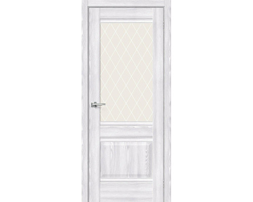 Межкомнатная дверь Прима-3, цвет: Riviera Ice Размер полотна в мм: 200*60 Стекло: White Сrystal