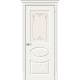 Межкомнатная дверь Скинни-21 Аrt, цвет: Whitey Размер полотна в мм: 200*70 Стекло: Худ.