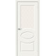Межкомнатная дверь Скинни-21, цвет: Whitey Размер полотна в мм: 200*70 Стекло: White Сrystal