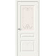 Межкомнатная дверь Скинни-15.1 Аrt, цвет: Whitey Размер полотна в мм: 200*80 Стекло: Худ.
