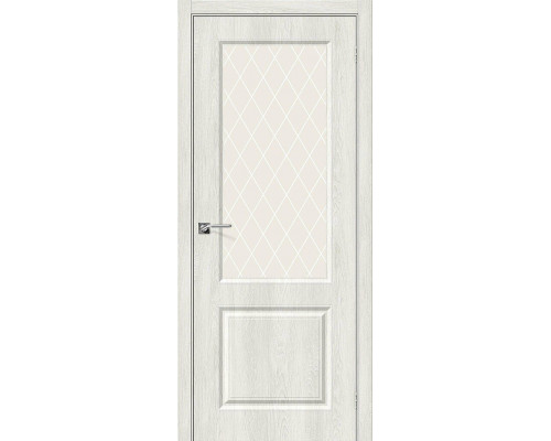 Межкомнатная дверь Скинни-13, цвет: Casablanca Размер полотна в мм: 200*60 Стекло: White Сrystal