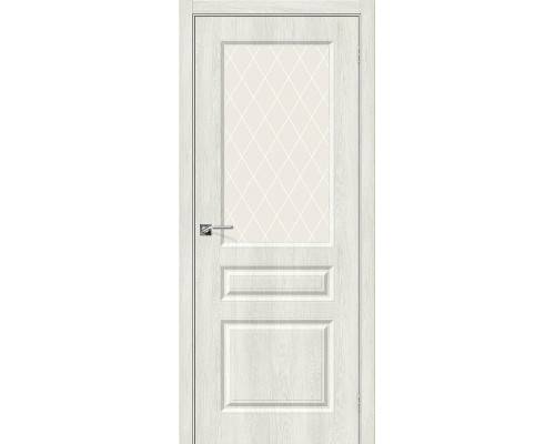 Межкомнатная дверь Скинни-15, цвет: Casablanca Размер полотна в мм: 200*60 Стекло: White Сrystal