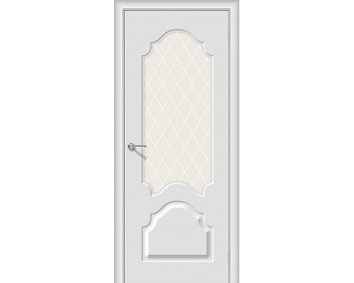 Межкомнатная дверь Скинни-33, цвет: Fresco Размер полотна в мм: 200*60 Стекло: White Сrystal