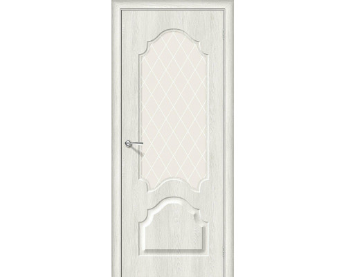 Межкомнатная дверь Скинни-33, цвет: Casablanca Размер полотна в мм: 200*60 Стекло: White Сrystal