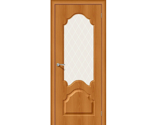 Межкомнатная дверь Скинни-33, цвет: Milano Vero Размер полотна в мм: 200*60 Стекло: White Сrystal