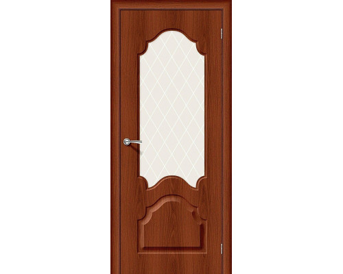 Межкомнатная дверь Скинни-33, цвет: Italiano Vero Размер полотна в мм: 200*60 Стекло: White Сrystal