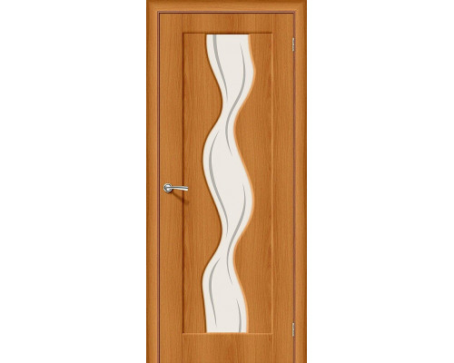 Межкомнатная дверь Вираж-2, цвет: Milano Vero Размер полотна в мм: 200*80 Стекло: Art Glass