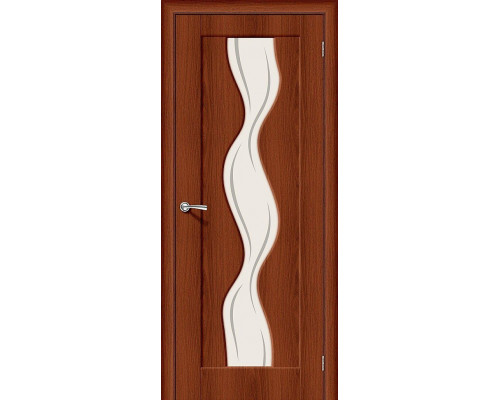 Межкомнатная дверь Вираж-2, цвет: Italiano Vero Размер полотна в мм: 200*70 Стекло: Art Glass