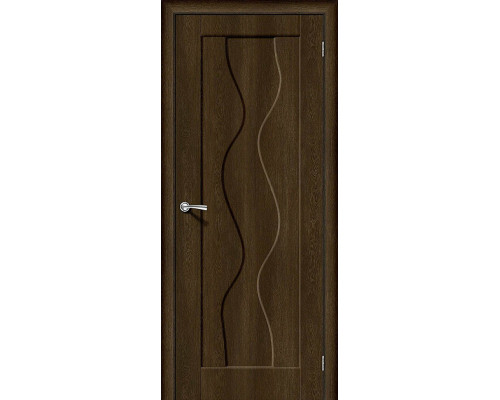 Межкомнатная дверь Вираж-1, цвет: Dark Barnwood Размер полотна в мм: 200*60