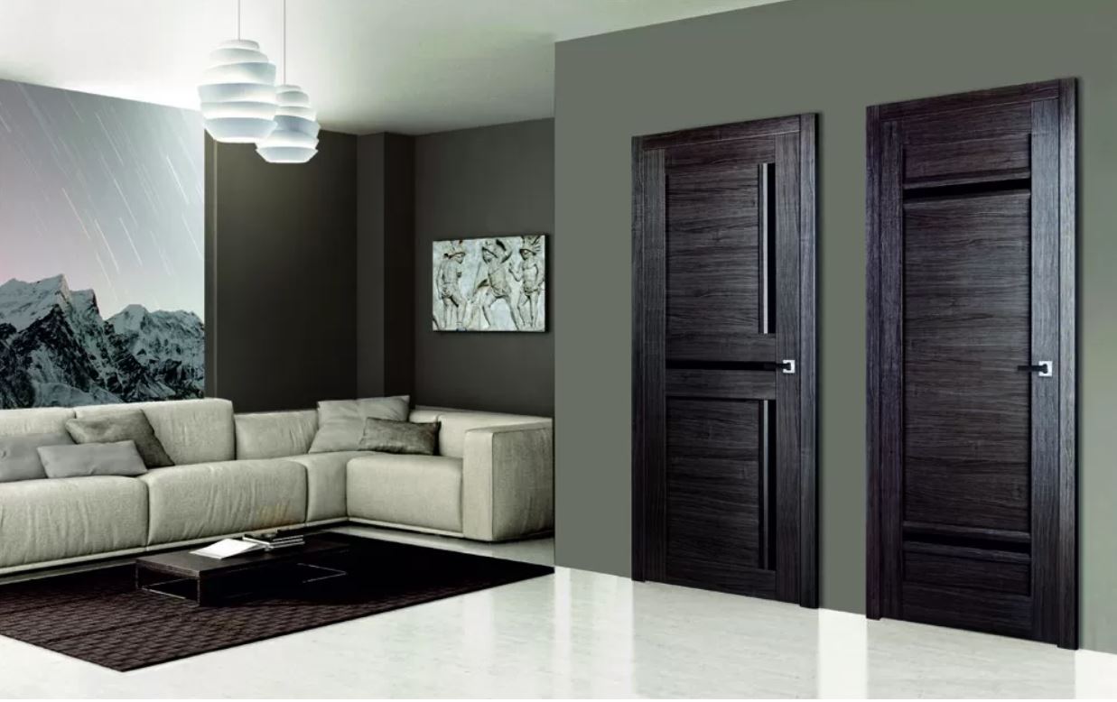 Экошпон на межкомнатных дверях может имитировать цвет и фактуру любого дерева Экошпон на межкомнатных дверях может имитировать цвет и фактуру любого дерева