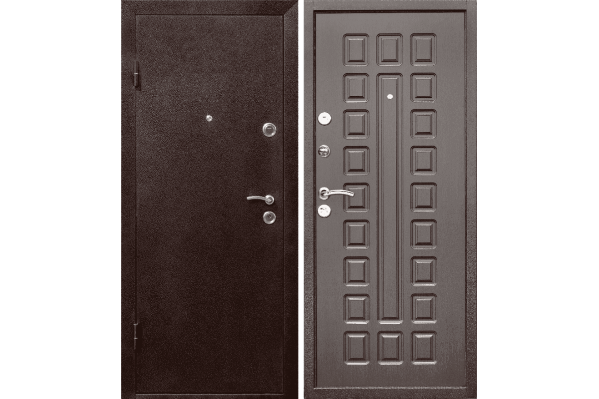 Пример входной двери со стандартным покрытием